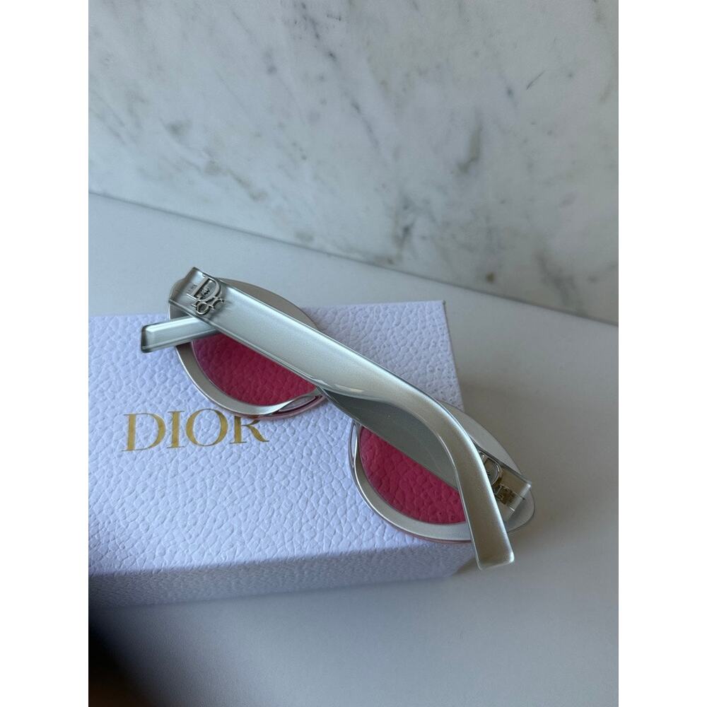 NEW Dior LuckyDior R1I x ERD Sunglasses in Metallic Silver - Picture 3 of 6